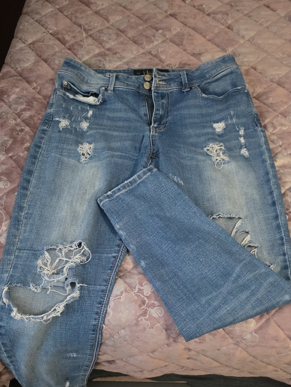Indigo Rein Blue Washed Denim Jeans